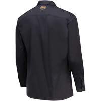 7742 FR-Tech&reg; Flame-Resistant Safety Shirt, Small, Navy Blue Fastek