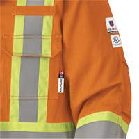 5533 Flame-Resistant Safety Parka, Small, High Visibility Orange, 58 cal/cm² Fastek