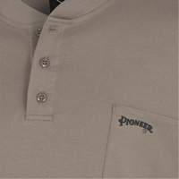331 FR Interlock Henley Shirt, Small, Beige Fastek