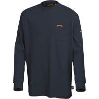 333 Flame-Resistant Long-Sleeved Shirt, Small, Navy Blue Fastek