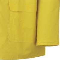 577J Rain Jacket, Polyester/PVC, Small, Yellow Fastek