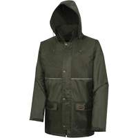 Nailhead Ripstop Tree Planter Hooded Jacket, Polyester/PVC, X-Small, Green SHE437 | Fastek