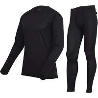 Premium Quick-Dry & Moisture-Wicking Underwear Set, Men's, X-Small, Black SHE485 | Fastek