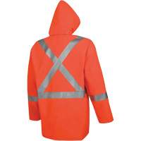 576J High-Visibility FR Rain Jacket, Small, High Visibility Orange Fastek