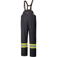5895BK Flame-Resistant Waterproof Stretch Bib Pants, X-Small, Black Fastek