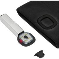 5678 Knit Toque with LED Headlight, Fleece Lining, One Size, Black Fastek