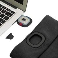 5678 Knit Toque with LED Headlight, Fleece Lining, One Size, Black Fastek