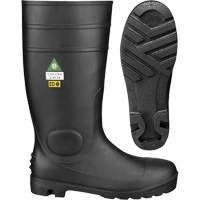1022 Safety Boots, PVC, Steel Toe, Size 10, Puncture Resistant Sole Fastek