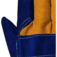 630 Gants d'appareilleur isol&eacute;s bleus, Taille unique, Paume en Cuir de vache refendu, Doublure en Boa Fastek