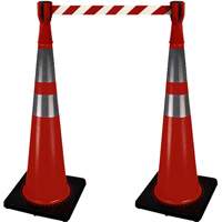 2308 Traffic Cone Topper with 10' Barricade Tape Fastek