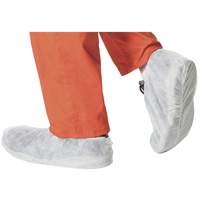 2022 Disposable Shoe Covers, One Size, Polypropylene, White Fastek