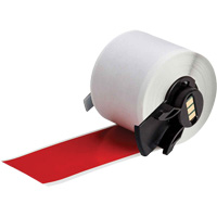 Multi-Purpose Label Tape, Vinyl, Red, 1.9" Width Fastek