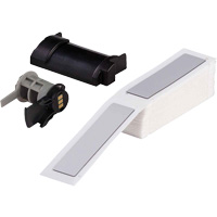 Raised Panel Labels, Polyester, 1" L x 4" H, White Fastek