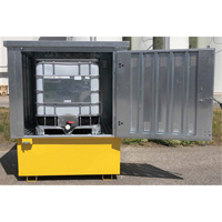 Steel Ultra-IBC Hard Top, 71.1" L x 83.1" W x 66.3" H, 5640 lbs. Load Capacity Fastek