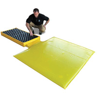 Ultra-Spill Deck flexible, &agrave; vessie, 2 barils, Capacit&eacute; de d&eacute;versement 88 gal. US, 48" x 27" x 5" Fastek