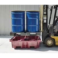 4-Drum Ultra-Spill King&reg; Flat Deck Spill Pallet, 85 US gal. Spill Capacity, 51" x 51" x 17.5" Fastek