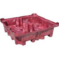 4-Drum Ultra-Spill King&reg; Drum Spill Pallet, 85 US gal. Spill Capacity, 51" x 51" x 17.5" Fastek