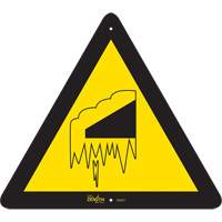 Falling Snow/Ice CSA Standard Safety Sign, 12" x 12", Aluminum, Pictogram Fastek