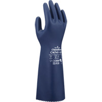 CN741 Chemical-Resistant Gloves, Size Small/7, 15" L, Nitrile, 15-mil Fastek