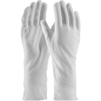 CleanTeam&reg; Premium Inspection Gloves, Cotton, Unhemmed Cuff, One Size Fastek