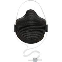 AirWave M Series Black Disposable Masks with SmartStrap<sup>®</sup> & Nose Flange, N95, NIOSH Certified, Medium/Large SHH514 | Fastek