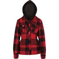 415RBW Quilted Hooded Shirt, Women's, X-Small, Multi-Colour Fastek