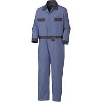 Coveralls with Concealed Brass Buttons, Men's, Navy Blue, Size 40 SHH545 | Fastek