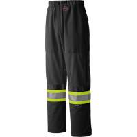 6003BKP Pantalon de s&eacute;curit&eacute; routi&egrave;re, Polyester, Petit, Noir Fastek