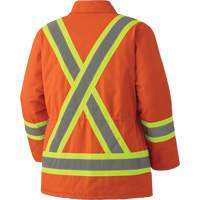 Quilted Duck Safety Parka, High Visibility Orange, Small, CSA Z96 Class 2 - Level 2 SHH847 | Fastek