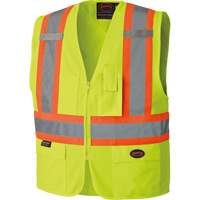 6689 Veste haute visibilit&eacute;, Jaune lime haute visibilit&eacute;, 4T-Grand, Polyester Fastek