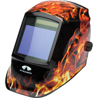 Leadhead&reg; Auto Darkening Welding Helmet, 3.8" L x 3.4" W View Area, 9 - 13 Shade Range Fastek