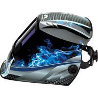Leadhead&reg; Auto Darkening Welding Helmet, 3.8" L x 3.4" W View Area, 9 - 13 Shade Range Fastek