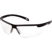 H2MAX Reader Lens with Black Frame, Anti-Fog, Clear, 2.0 Diopter Fastek