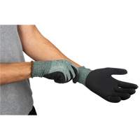 Eco-Friendly Crinkle Grip Coated Gloves, 7, Foam Latex Coating, 15 Gauge, Nylon/RPET Shell Fastek
