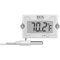 Panel Mount Thermometer, Contact, Digital, -58-230°F (-50-110°C) Fastek