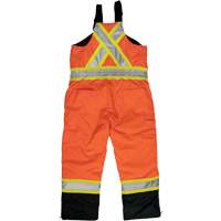 Ripstop Insulated Safety Bib Overall, Polyester, X-Small, High Visibility Orange SHI869 | Fastek