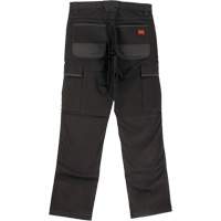 WP100 Work Pants, Cotton/Spandex, Black, Size 0, 30 Inseam SHJ108 | Fastek