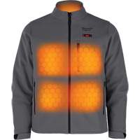 M12 Heated Toughshell Jacket (Jacket Only), Men's, Medium, Grey Fastek
