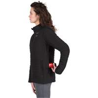 M12 Heated Axis Jacket with Battery, Women's, Large, Black Fastek