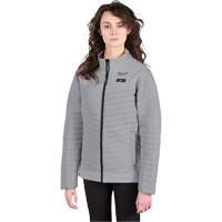 M12 Heated Axis Jacket with Battery, Women's, Small, Grey Fastek