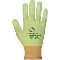 Hi-Viz S18TAXFN Cut-Resistant Gloves, Size 6, 18 Gauge, Foam Nitrile Coated, TenActiv Shell, ASTM ANSI Level A9 Fastek