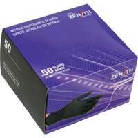 Emballages de gants jetables pour machine distributrice, Petit, Nitrile, 5 mils, Sans poudre, Noir, Classe 2 Fastek