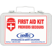 Shield™ First Aid Kit, CSA Type 1 Personal, Personal (1 Worker), Metal Box SHJ844 | Fastek