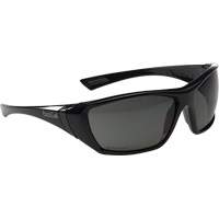 Hustler Hydrophobic Wraparound Safety Glasses, Smoke Lens, Anti-Fog/Anti-Scratch Coating, CSA Z94.3 SHK036 | Fastek