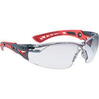 Rush+ Small Safety Glasses, Clear Lens, Anti-Fog/Anti-Scratch Fastek