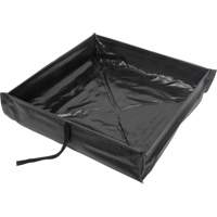 Collapsible Roll-Up Spill Berm, 60 US gal. Capacity, 4' W x 4' L x 6" H Fastek