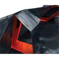 Berme d&eacute;ployable &agrave; mur IBX, Capacit&eacute; 268 gal. US, 6' la x 6' lo x 12" h, Support &agrave; encliqueter Fastek