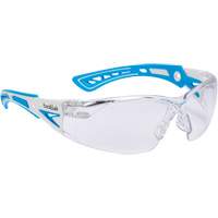 RUSH+ Safety Glasses, Clear Lens, Anti-Fog/Anti-Scratch, ANSI Z87+/Meets/Exceeds CSA Z94.3 Fastek