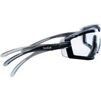 Cobra Hybrid Wraparound Safety Glasses, Clear Lens, Anti-Fog/Anti-Scratch Fastek