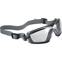 Cobra TPR Compact Safety Goggles, Clear Lens, Anti-Fog/Anti-Scratch, Closed Vent Fastek